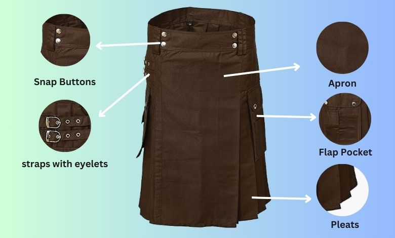 Custom Brown Utility Kilt