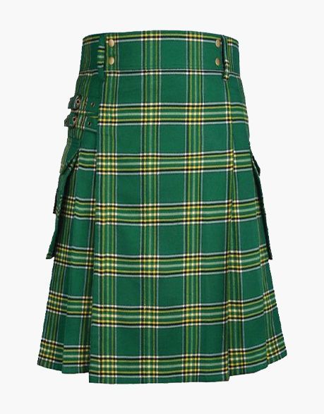 Classic Irish Green Tartan Utility Kilt