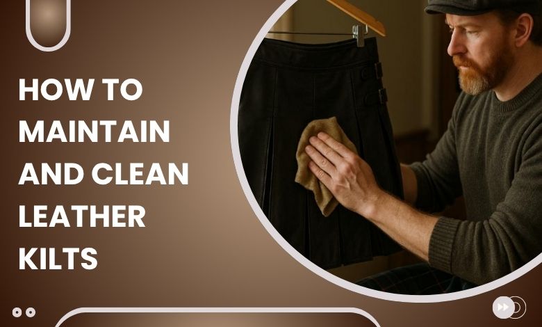 How to Maintain and Clean Leather Kilts Properly!