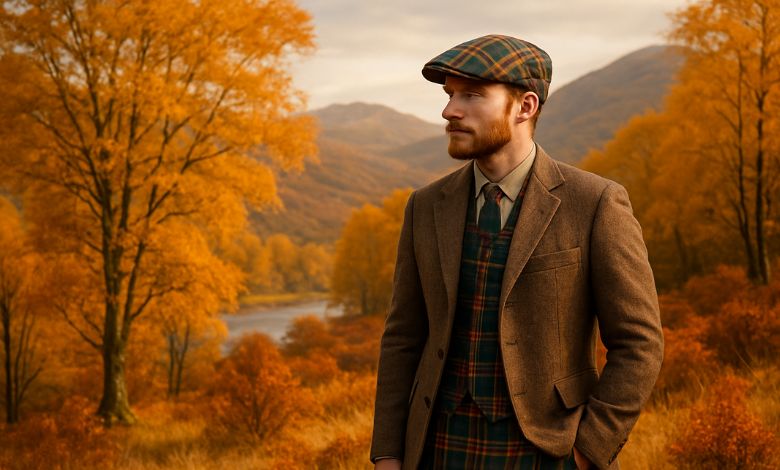 Tartan Flat Cap Makes the Autumn Exciting