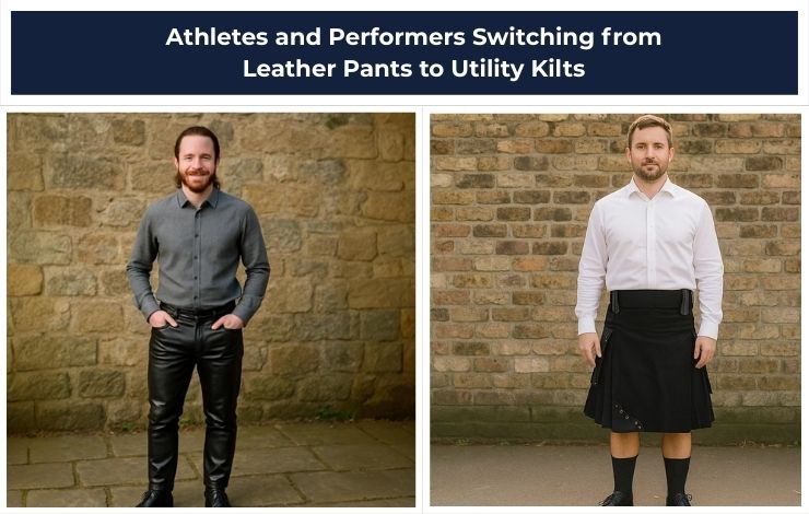 Athletes and Performers Switching from Leather Pants to Utility Kilts