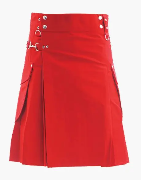 Red Utility Kilt