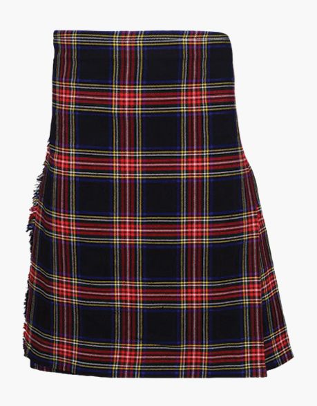 Black Stewart Kilt - Black Stewart Tartan Kilt