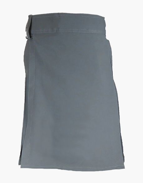 Gray Utility Kilt with Velcro Closure
