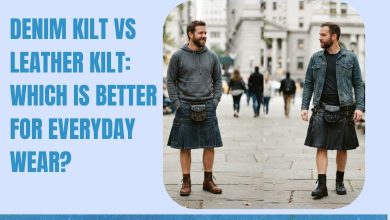 Denim Kilt vs Leather Kilt_ Which Is Better for Everyday Wear